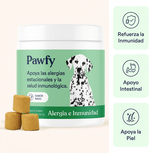 Pawfy Alergía e inmunidad - Calma la inflamación y alivia el malestar en 7 días