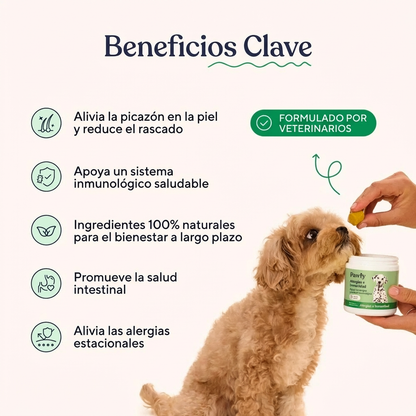 Pawfy Alergía e inmunidad - Calma la inflamación y alivia el malestar en 7 días
