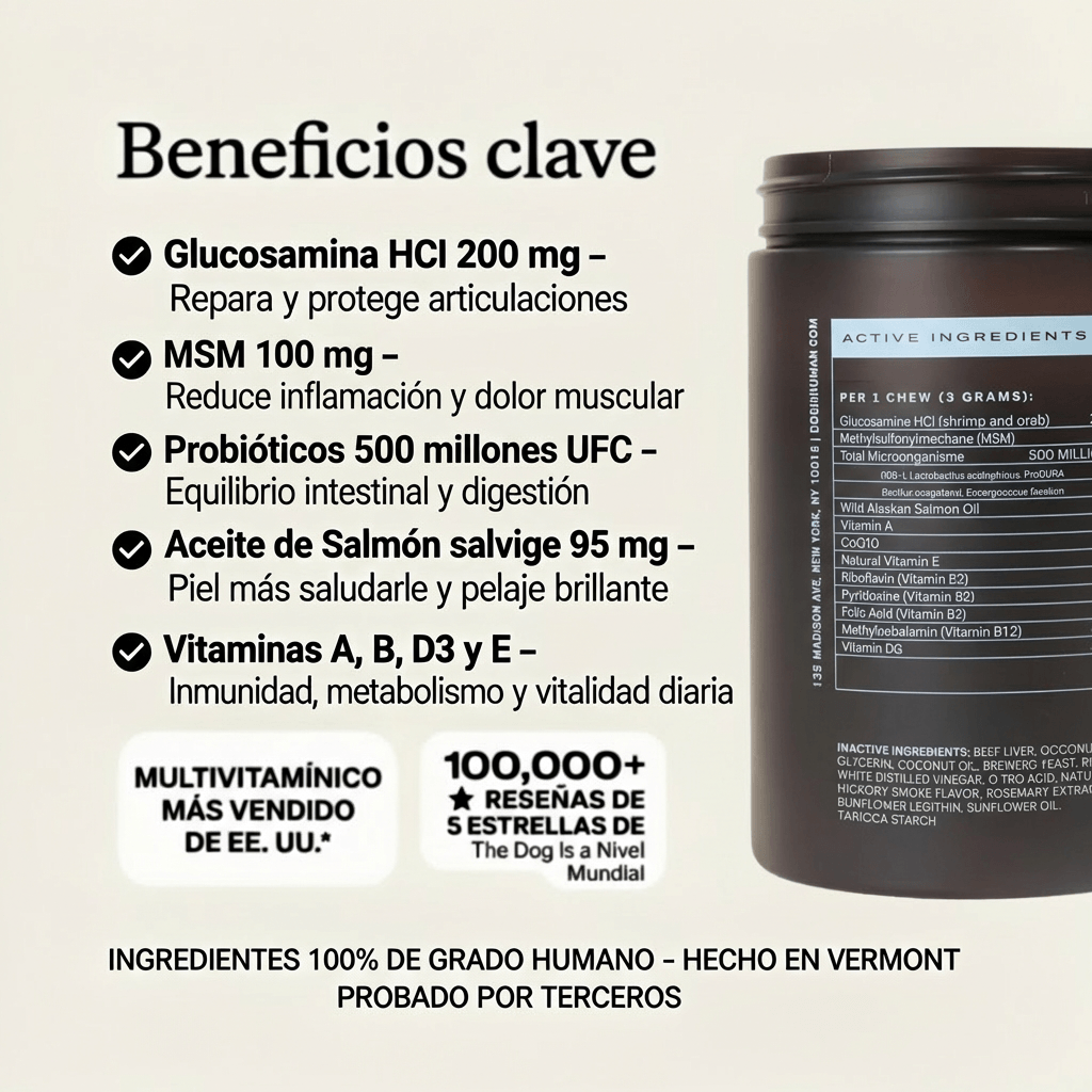 Multivitamínico DM-01™ Reduce las alergias y comezón en sólo 21 días
