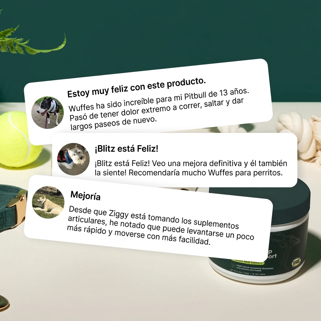 Wuffes Combate el dolor de caderas y articulaciones en 3 semanas